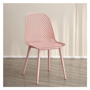 鏤空網背休閒椅